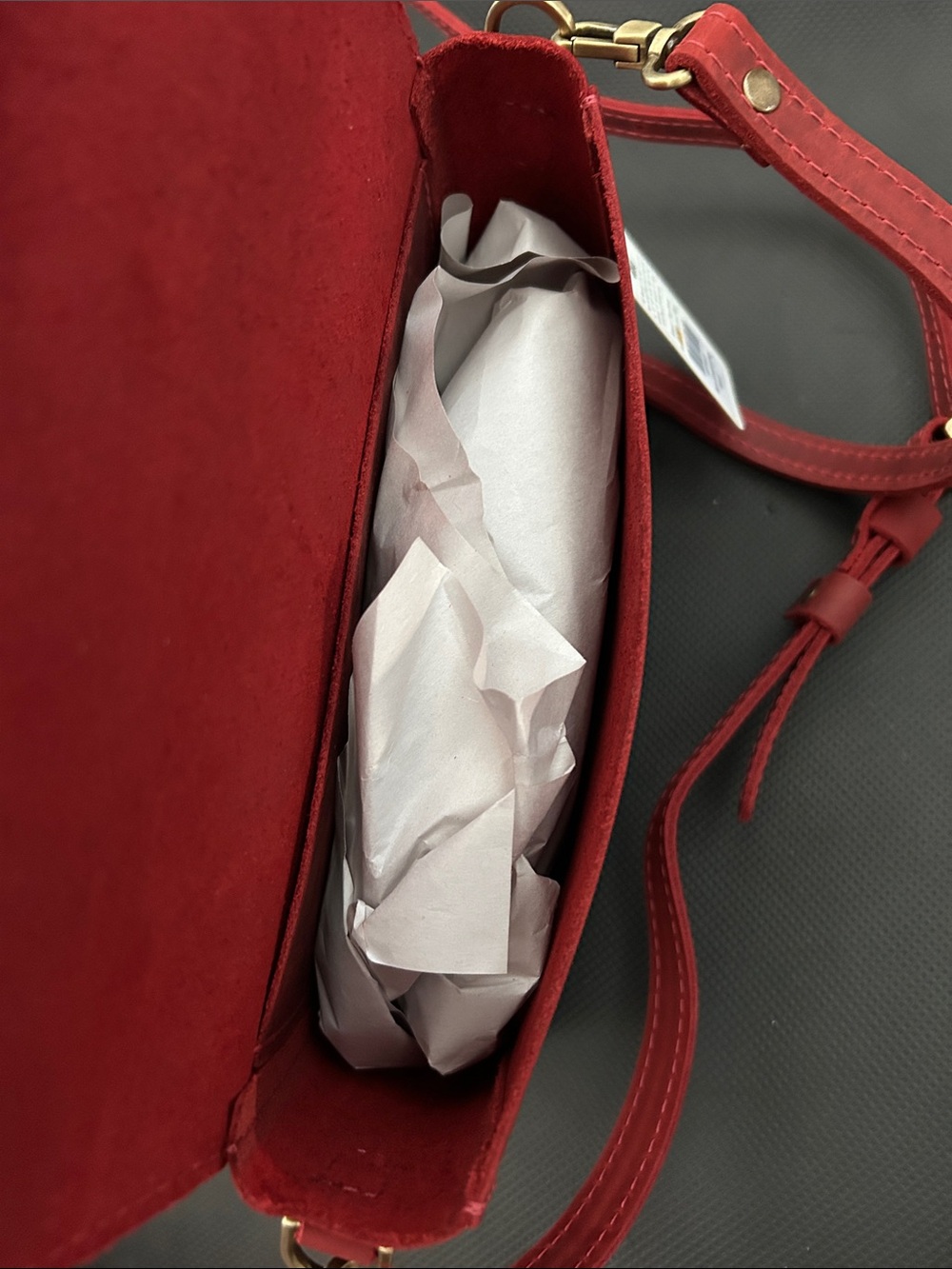 Portland Leather Medium Metro Leather Crossbody Bag premium - Phoenix NWT - Picture 3 of 3